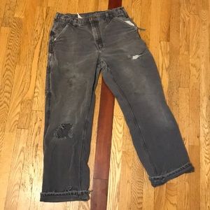 Heavy distressed carhartt pants